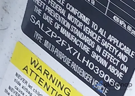 2020 Land Rover Range Rover Evoque Se from USA, damaged, VIN SALZP2FX7LH039069